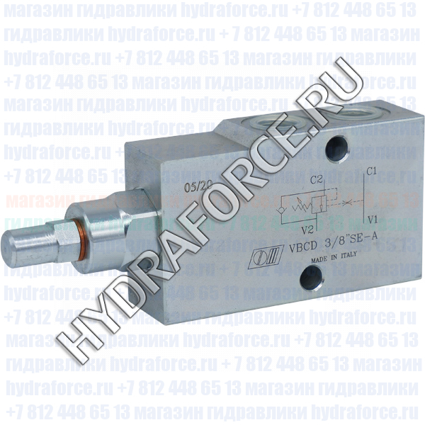 Уравновешивающий (контрбалансный, подпорно-тормозной) клапан VBCD SE A Oleodinamica Marchesini