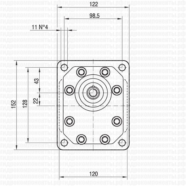 GHP3 Marzocchi насос фланец
