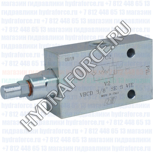V0394 VBCD 3/8" SE 3 VIE Односторонний тормозной (уравновешивающий) клапан