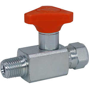 Кран манометра EML 1/4” MF (EM001L), 1/4" BSP - 1/4" BSPT (Marchesini, Италия)