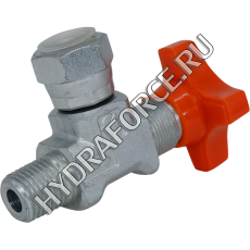 Кран манометра FT-291-14, 1/4" BSP-1/4" BSPT  (Tognella, Италия)